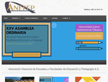 Tablet Screenshot of anefep.org.mx